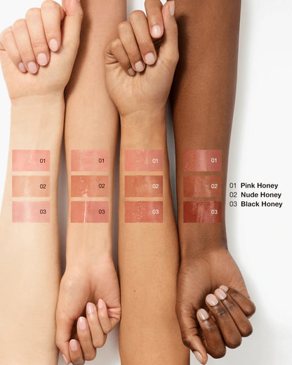 Clinique Pop™ Lip + Cheek Oil in Black Honey, Pink Honey and Nude Honey - US 4326